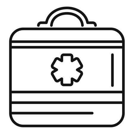 This icon of a first aid kit is perfect for websites and presentations about health and safetyのイラスト素材
