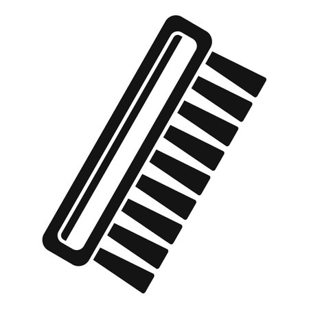Simple vector of a cleaning brush with a handle, for scrubbing floors or sweeping dustのイラスト素材