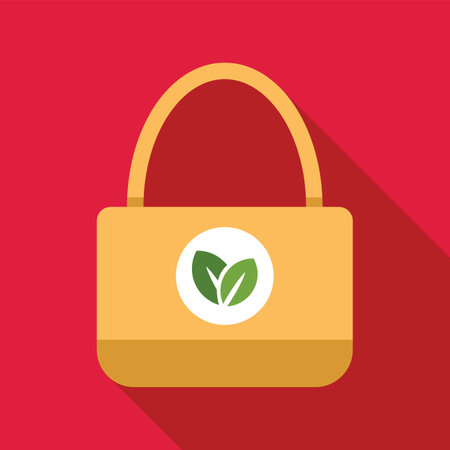 This vector illustration showcases a reusable shopping bag, emphasizing eco conscious consumer choicesのイラスト素材