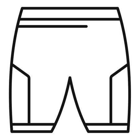 This icon of bicycle shorts is perfect for sportswear, athletic wear, and cycling related designsのイラスト素材