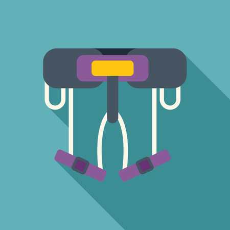 Climbing harness equipment ensuring safety while practicing extreme sportsのイラスト素材