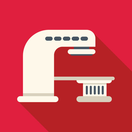 Magnetic resonance imaging scanner machine representing modern medical equipment for healthcare diagnosticsのイラスト素材