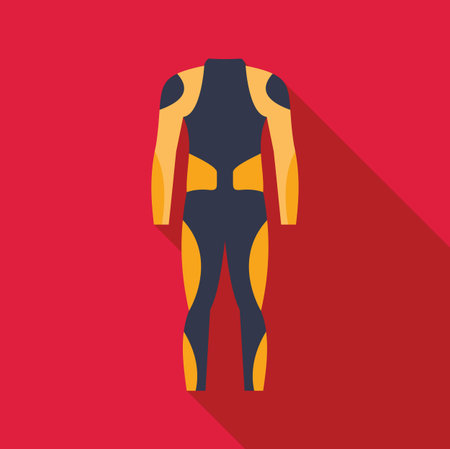 Diving suit with long sleeves and long legs, designed for professional divingのイラスト素材