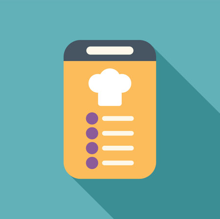 Online menu for ordering food using a mobile application, online restaurant order, food delivery serviceのイラスト素材