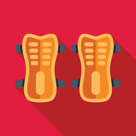 Soccer shin pads are essential protective gear worn by soccer players to prevent injuries during a gameのイラスト素材
