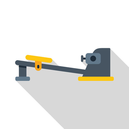 This vector illustration of a gym rowing machine is perfect for fitness and exercise projectsのイラスト素材