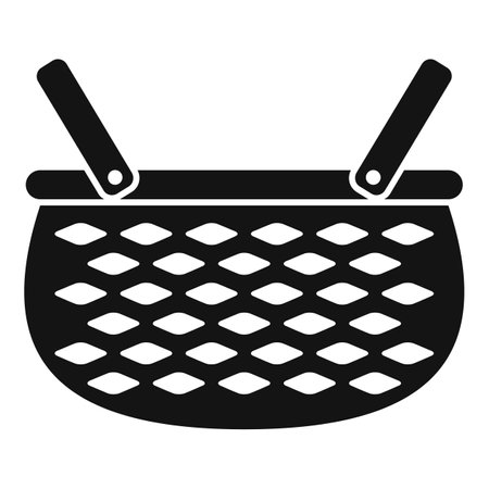 Simple vector icon of an empty shopping basket waiting to be filledのイラスト素材