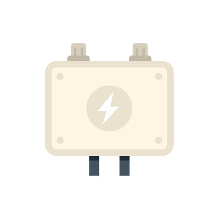 Electric fuse box is ensuring a safe and reliable flow of electricity, protecting circuits from overloadsのイラスト素材