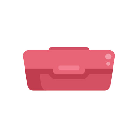 Plastic lunch box keeping food fresh for school or officeのイラスト素材