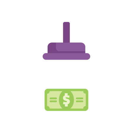 Minimalist vector illustration representing the concept of attracting moneyのイラスト素材