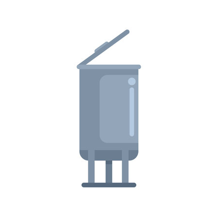 This milk tank icon is illustrated in flat design styleのイラスト素材