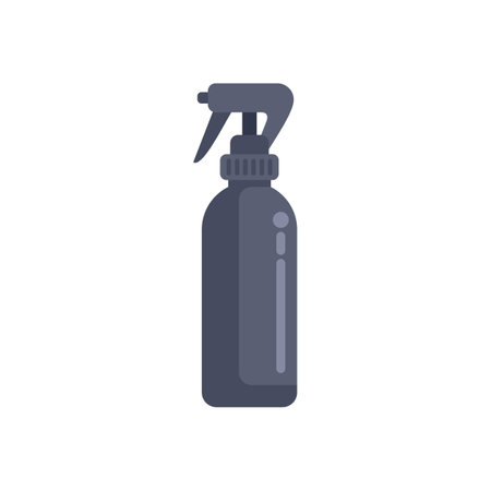 Spray bottle standing on a white background is a perfect visual metaphor for cleaning productsのイラスト素材