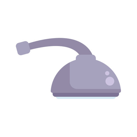 Illustration of a modern and flexible desk lamp shining light, ideal for home office and workplace settingsのイラスト素材