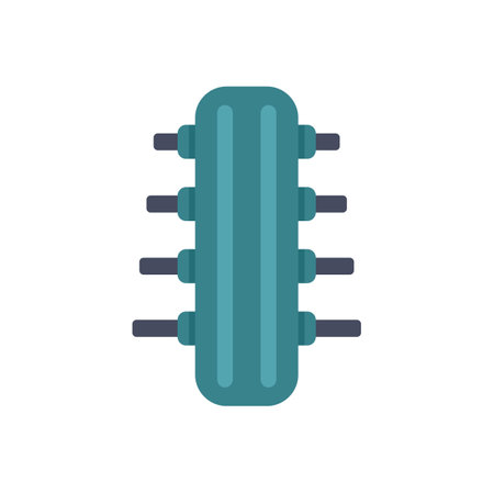 Vacuum tube with connecting pins is shown, useful for illustrating concepts related to retro technology, electronics, and audio equipmentのイラスト素材