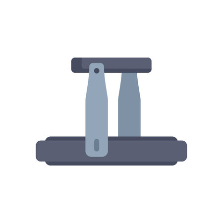 Simple flat vector icon of a pommel horse, typically used in mens artistic gymnasticsのイラスト素材