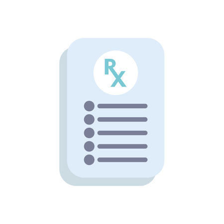 Simple medical prescription form with the rx symbol at the top, commonly used by pharmacistsのイラスト素材