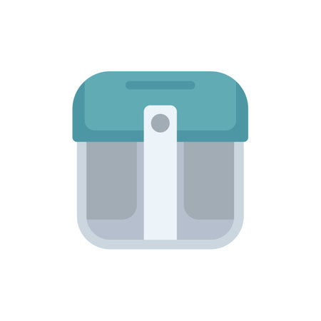 Donation box with a slot for inserting money, symbolizing charitable givingのイラスト素材