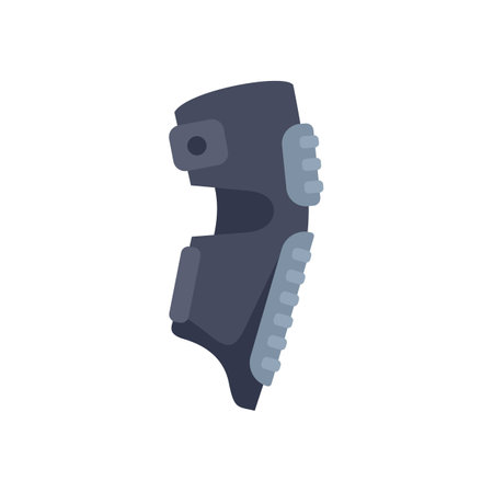 Orthopedic ankle brace providing support and stability, aiding in recovery from foot and ankle injuriesのイラスト素材