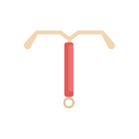 This illustration shows a hormonal intrauterine device, a long term contraception methodのイラスト素材