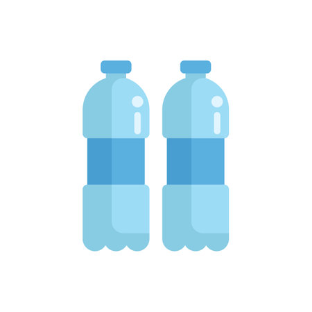 Refreshing and hydrating, these water bottles are perfect for quenching thirst on the goのイラスト素材
