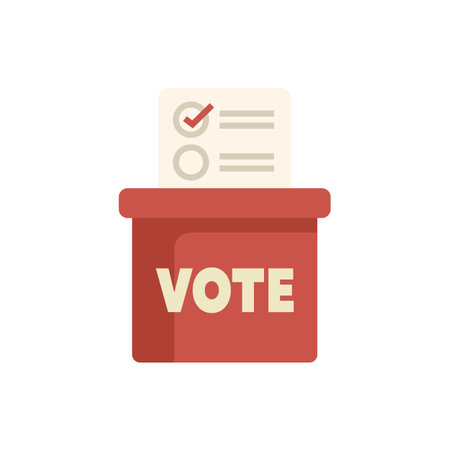 Ballot is being put into a ballot box, ready to be counted