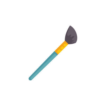 This makeup brush is spreading foundation for a smooth and even complexionのイラスト素材