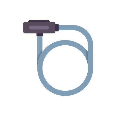 Bike lock with combination lock securing a bicycle from theftのイラスト素材