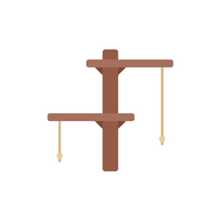 This cat tree is providing a designated space for cats to play, relax, and indulge their natural instinctsのイラスト素材