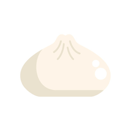 Simple vector illustration of a xiaolongbao, a type of chinese soup dumplingのイラスト素材