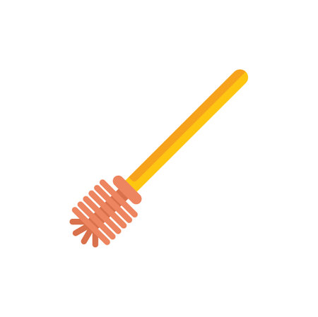Simple flat vector illustration of a toilet brush isolated on a white backgroundのイラスト素材