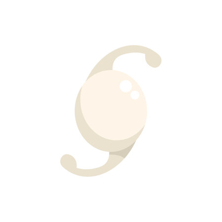 Prosthesis implant is replacing a human eye ball, concept of ophthalmology surgery and artificial eye implantのイラスト素材