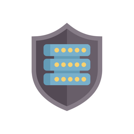 Server shield is providing data protection and cybersecurityのイラスト素材