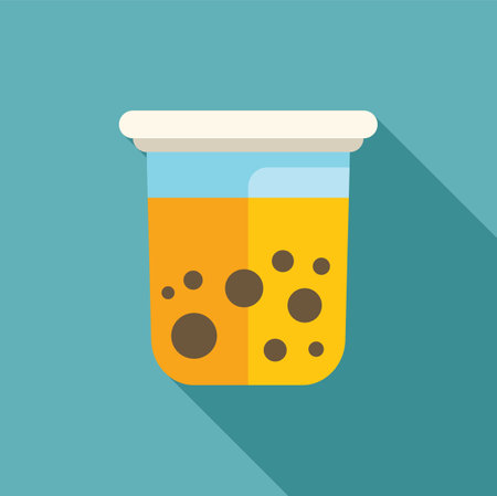 Glass with refreshing boba tea and tapioca pearls on turquoise backgroundのイラスト素材