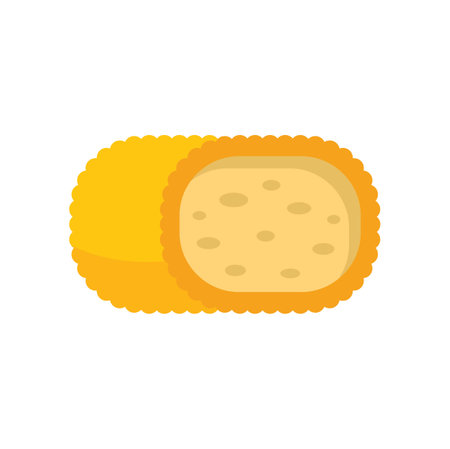 Arancini cut in half revealing the rice, meat, and cheese filling inside a crispy fried shellのイラスト素材