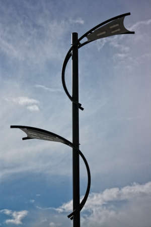 LED lamps that light the way and placeの写真素材