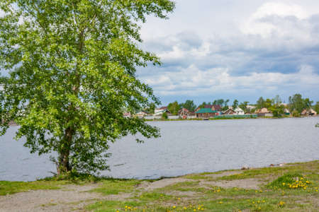 Nice weather at a beatiful coast outdoorsの写真素材