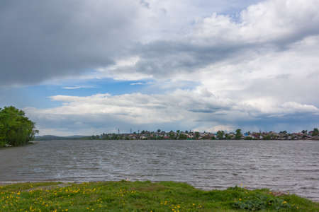 Nice weather at a beatiful coast outdoorsの写真素材