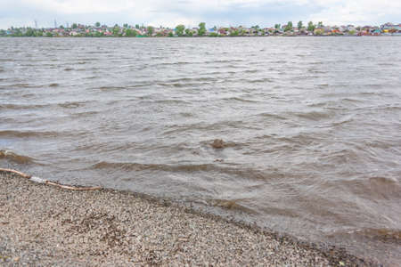 Nice weather at a beatiful coast outdoorsの写真素材