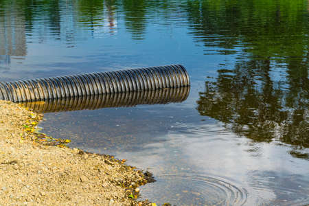 Storm sewage plastic pipe of large diameter