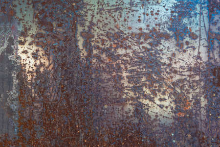 Abstract corroded colorful rusty metal background, rusty metal texture