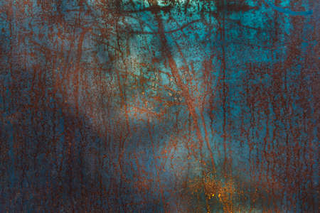 Abstract corroded colorful rusty metal background, rusty metal texture