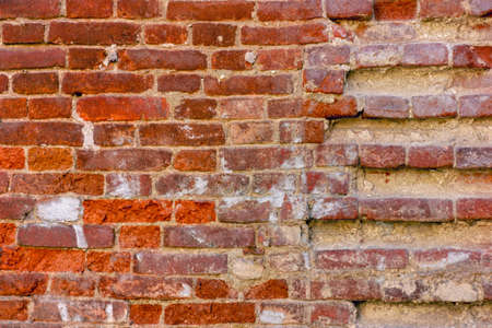 red brick wall texture grunge background.