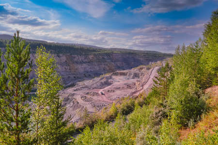 Top view of a large quarry dolomite.の写真素材