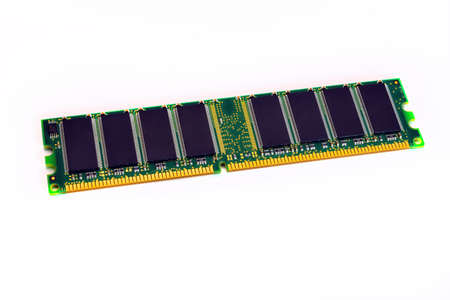 Ddr ram memory isolated on white background.の写真素材