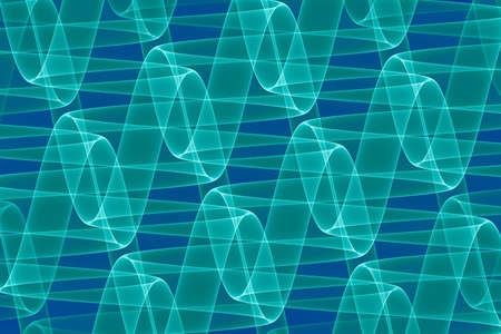 Abstract modern dynamic stylish blue decorative pattern wave banner background.