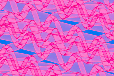Abstract modern dynamic stylish blue and pink decorative pattern wave banner background.