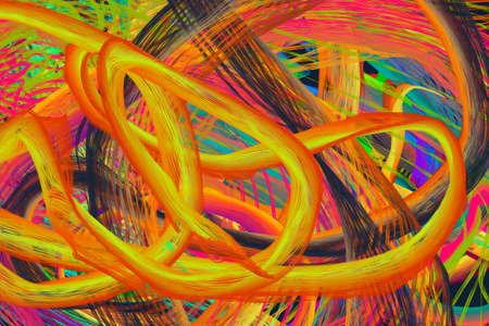 Abstract modern dynamic stylish decorative pattern wave banner background.の写真素材