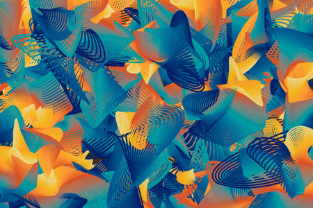 Abstract modern dynamic stylish decorative pattern wave banner background.