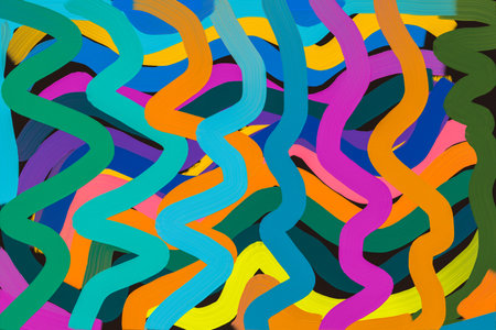 Abstract modern dynamic stylish decorative pattern wave banner background.