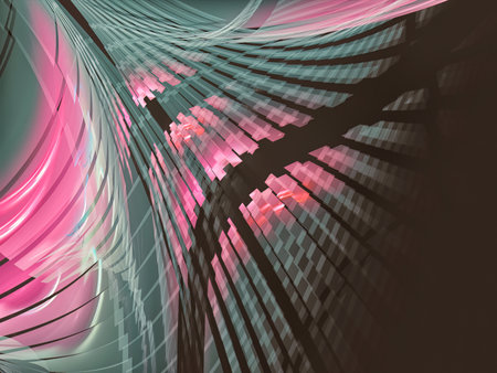 Digital abstract fractal background generated at computer.の写真素材